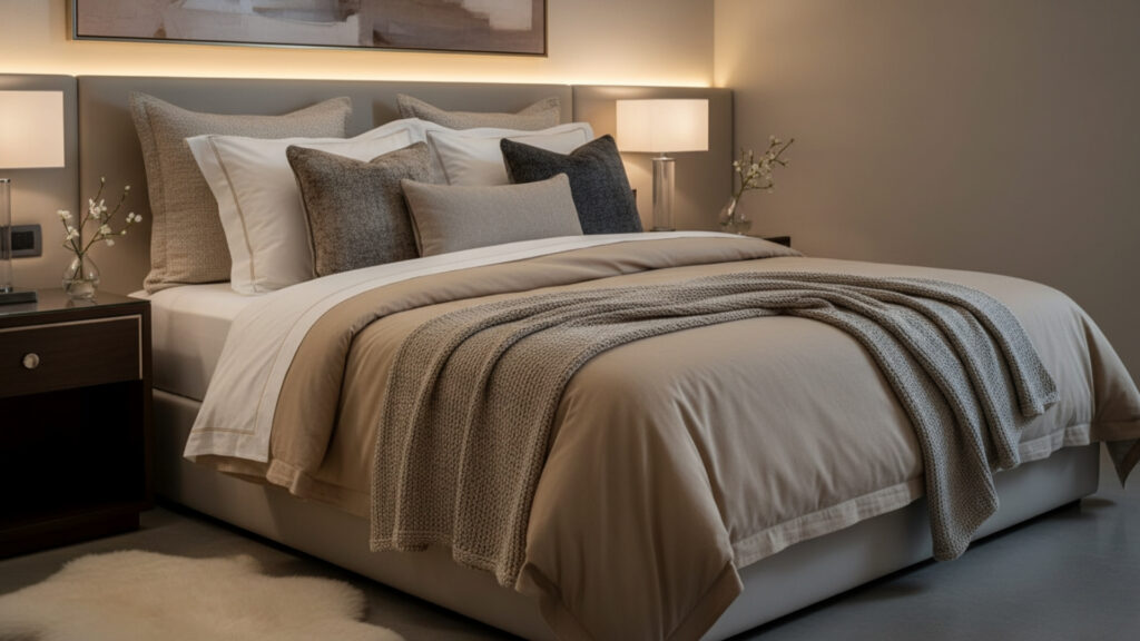Layered Bedding Setup for Maximum Comfort and Cozy Experience