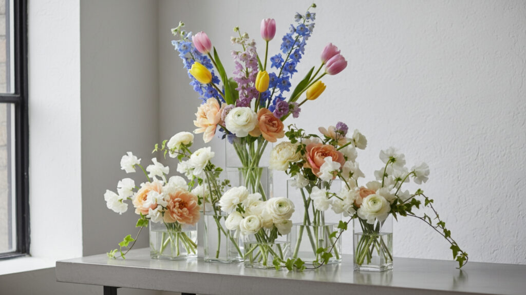 Layered Heights for Dynamic Mantel or Table Arrangements