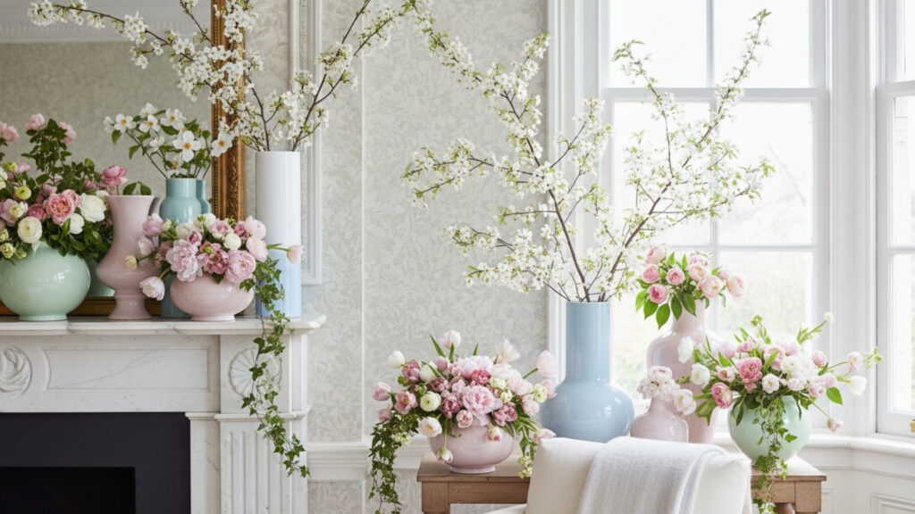 Layered Vases for Depth and Visual Interest