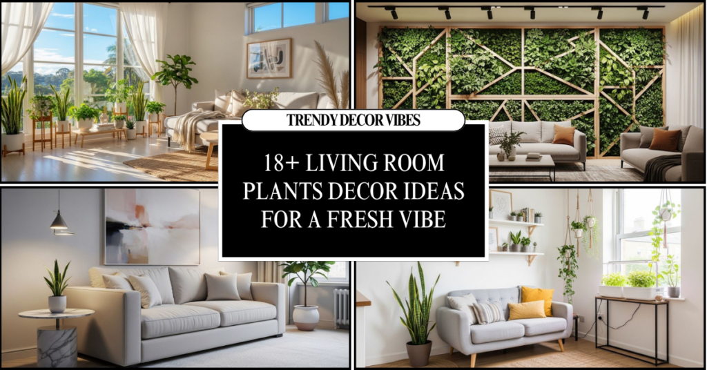 Living Room Plants Decor Ideas