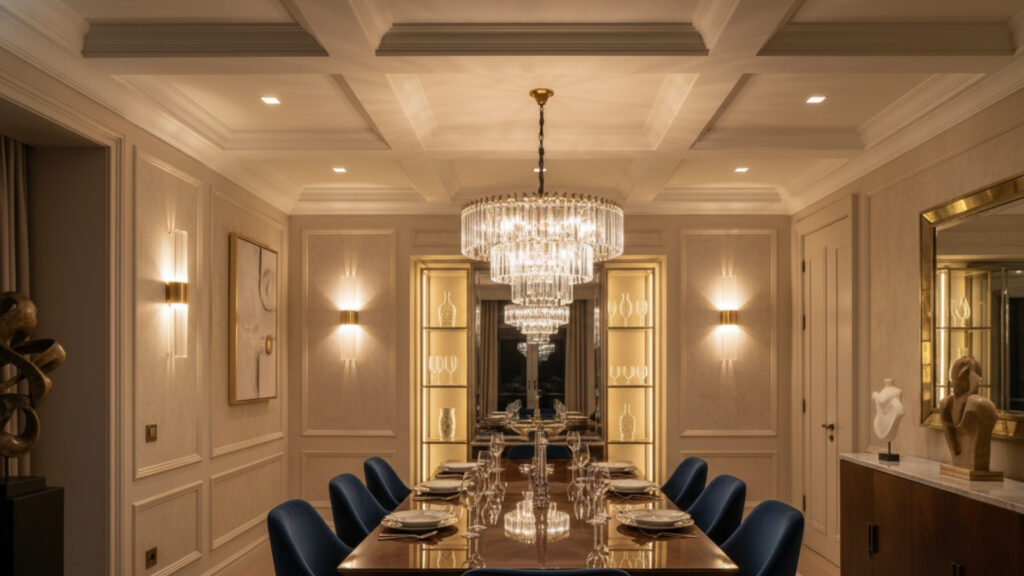 Luxury Dining Room Lighting Layer Ideas for Perfect Ambiance