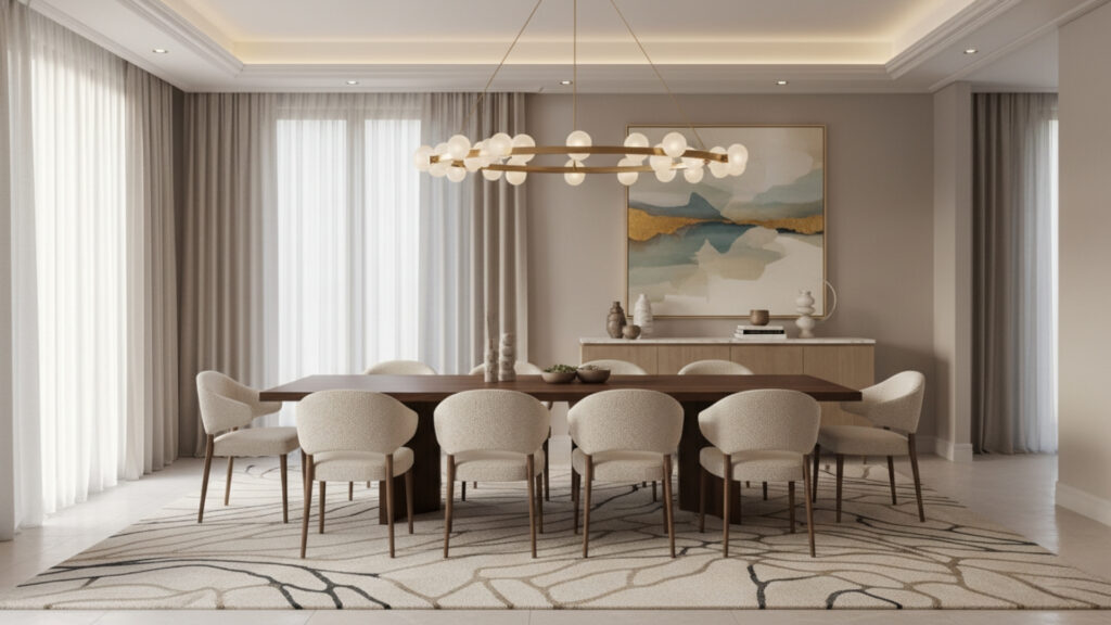 Luxury Dining Rug Ideas for Plush and Defined Space Design