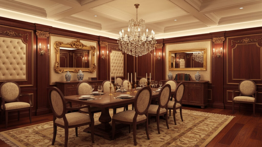 Luxury Dining Wall Panel Ideas for Textured Elegant Interiors