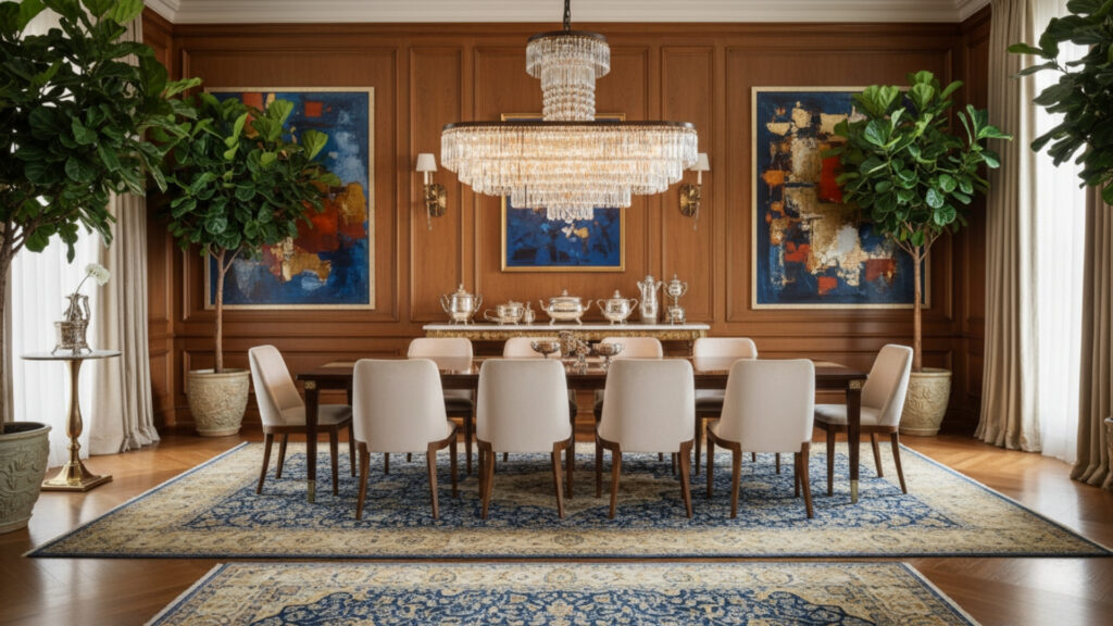 Luxury Layered Dining Room Decor Ideas for Complete Elegant Design