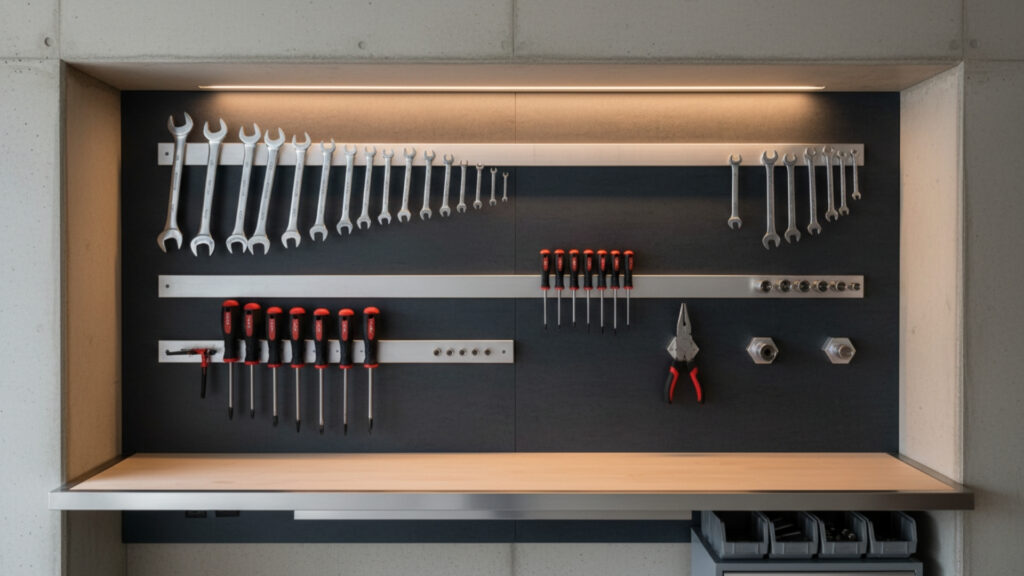 Magnetic Tool Holders for Easy and Visible Tool Organization
