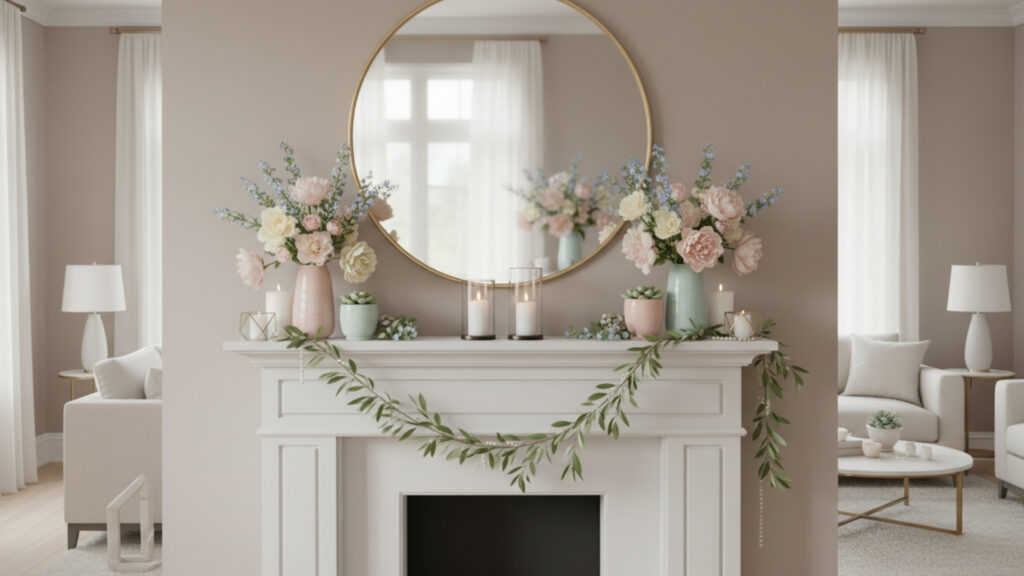 Mantel Mirrors for Light and Perceived Space