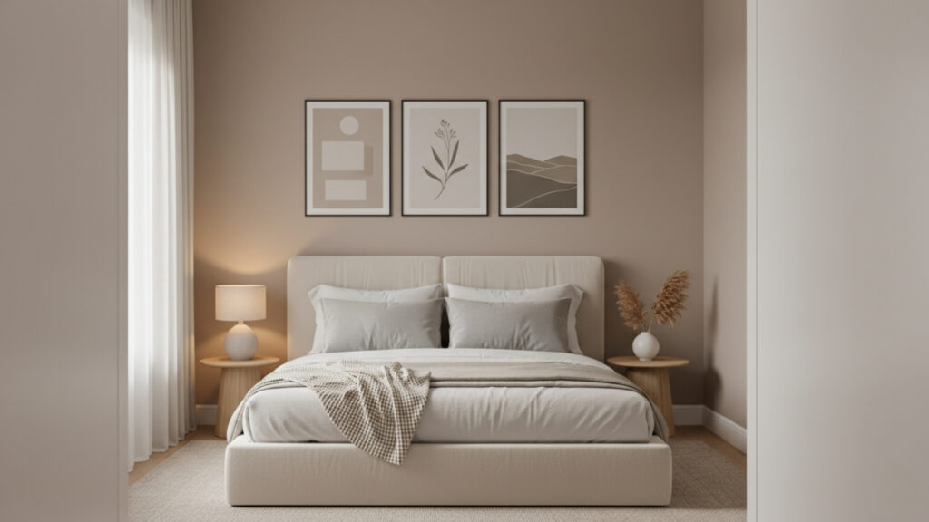 Minimal Yet Thoughtful Wall Decor for a Welcoming Guest Space