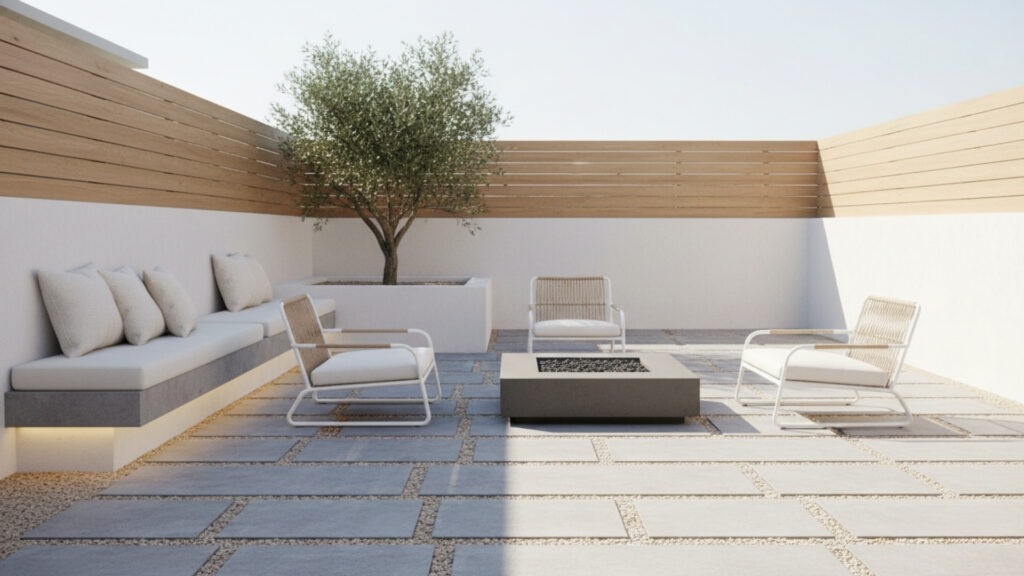 Minimalist Backyard Decor for Clean and Open Space Look