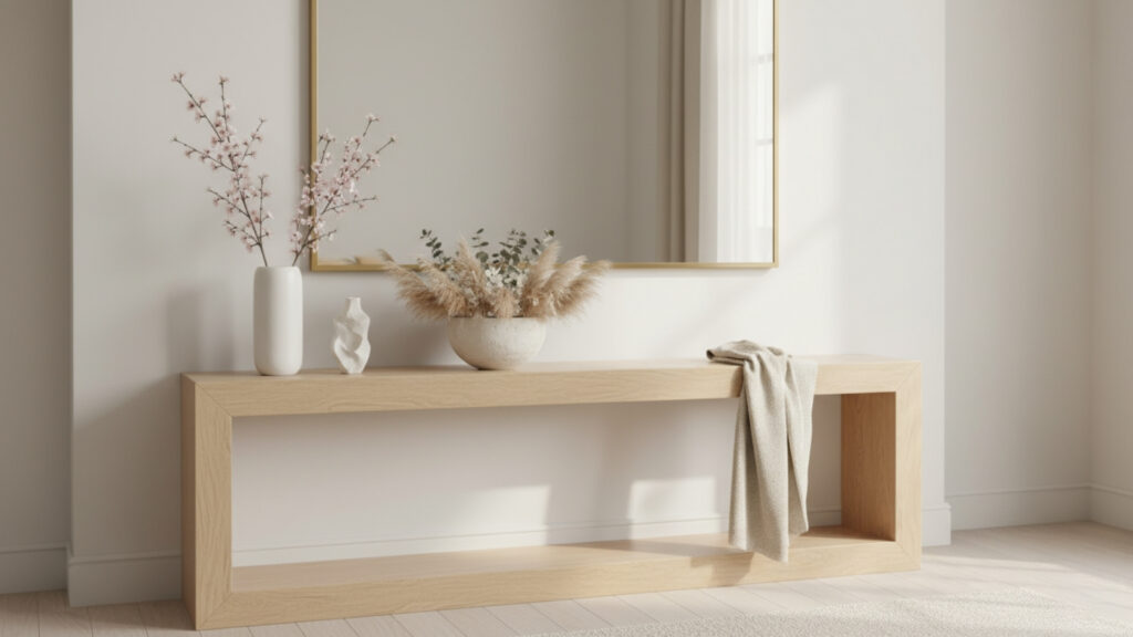 Minimalist Spring Mantels with Clean Lines and Light Accents