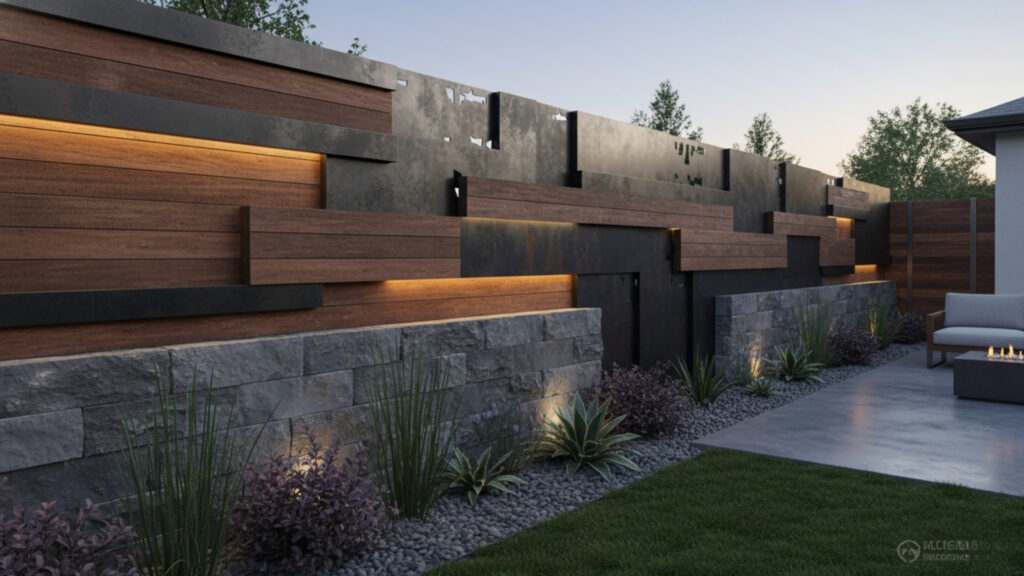 Mixed Material Fences for Unique Custom Designs