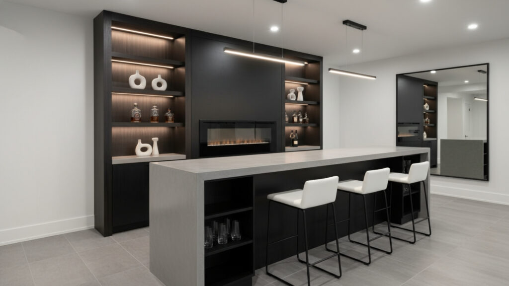 modern basement bar design ideas for sleek and stylish interior look