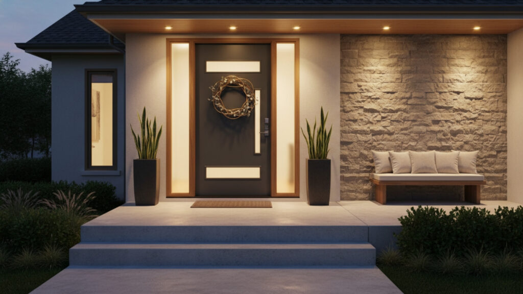 Modern Front Door Wreath Decor for Welcoming Entry Style Look