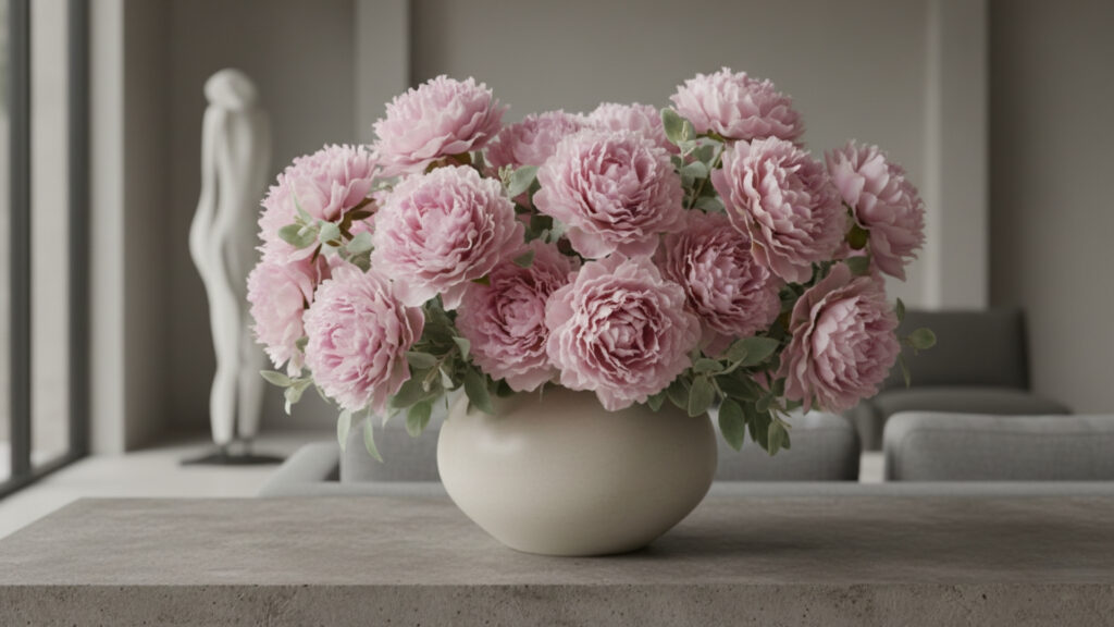 Monochromatic Flower Arrangements for Cohesive Impact