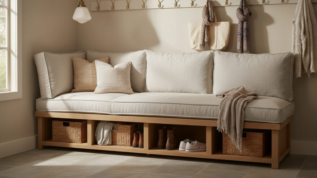 Mudroom Bench Cushion Ideas for Comfortable and Stylish Seating