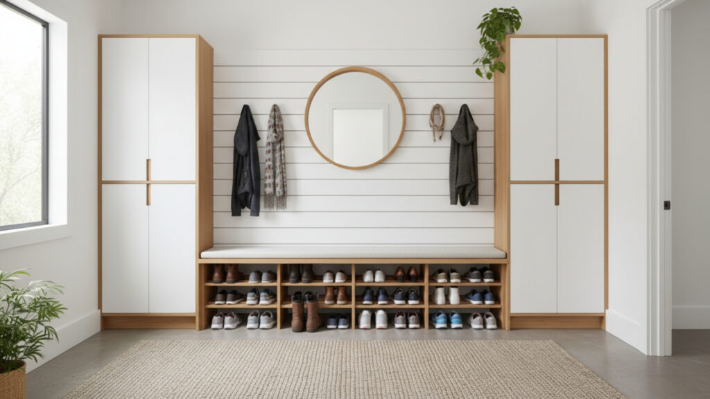 Mudroom Bench Shoe Rack Ideas for Efficient Daily Organization