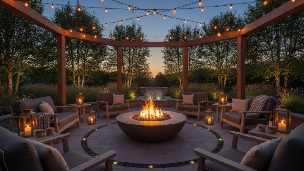 Multi-Layer Fire Pit Lighting Design for Perfect Ambiance Balance