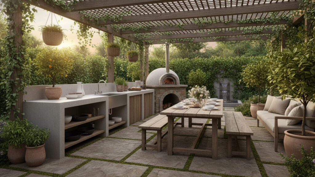 Open-Air Outdoor Kitchen Concepts for a Fresh and Airy Feel