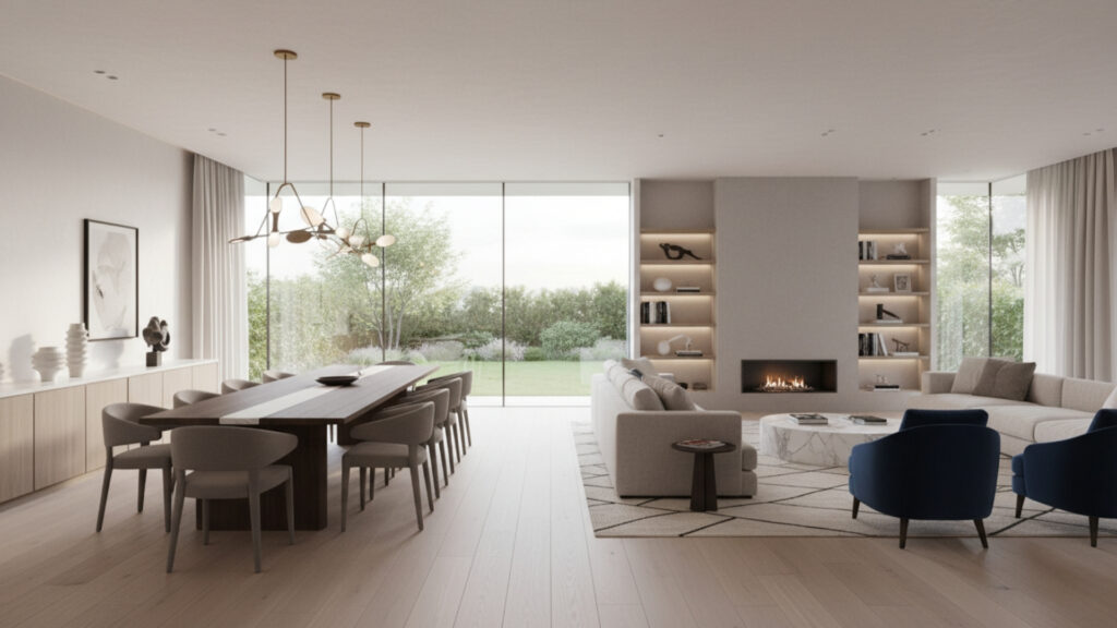 Open Concept Luxury Dining Room Ideas for Spacious Elegance