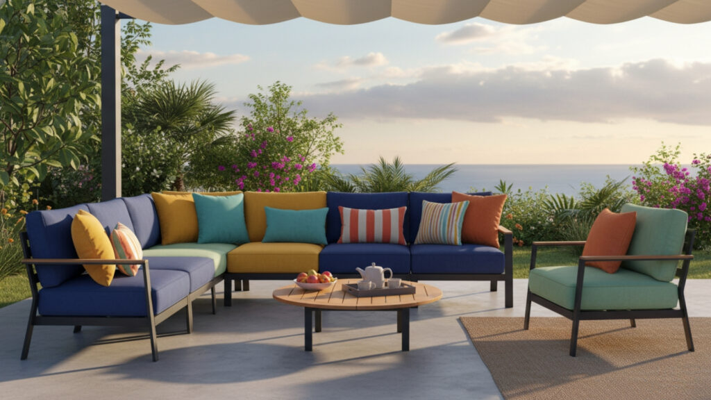 outdoor cushion decor for comfortable and stylish seating design