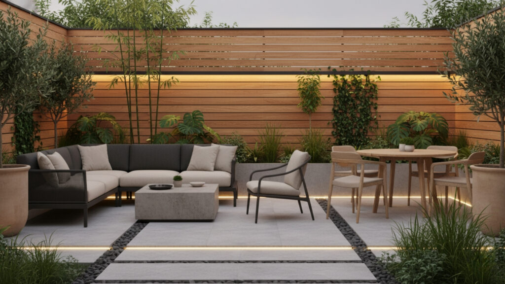 patio privacy screen decor for secluded and stylish outdoor space