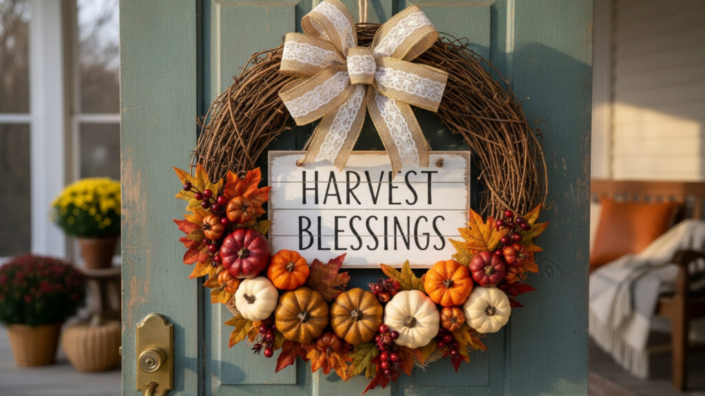 Pumpkin Patch Door Hangers for a Cozy Autumn Farmhouse Feel
