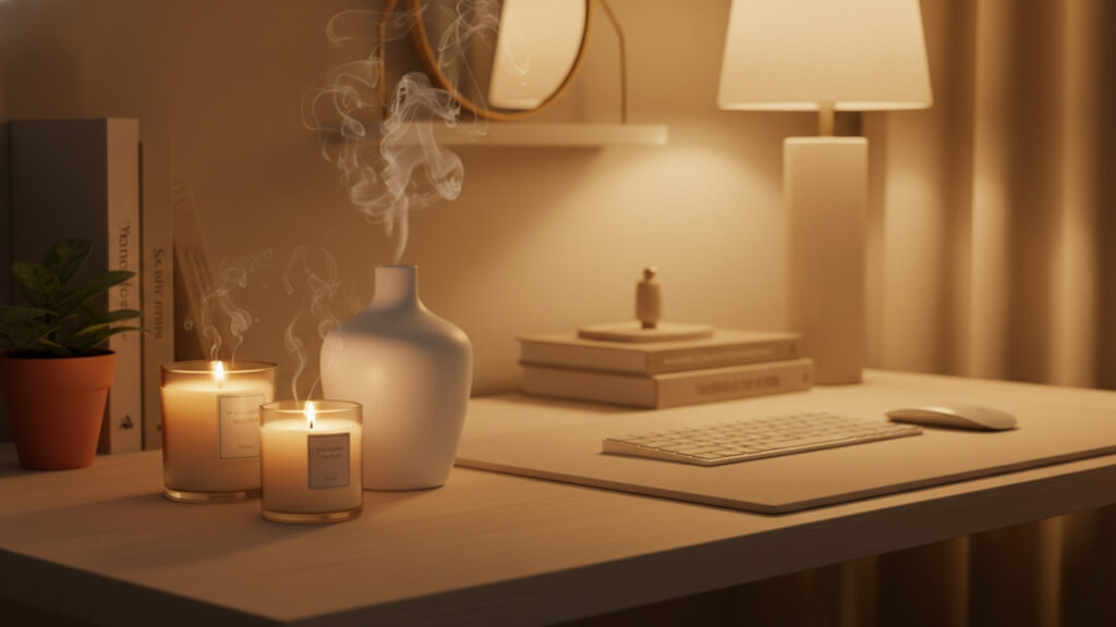 Scented Candles or Diffusers for a Relaxing Work Atmosphere