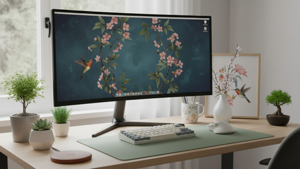 Seasonal or Rotating Desk Decor for a Fresh Look