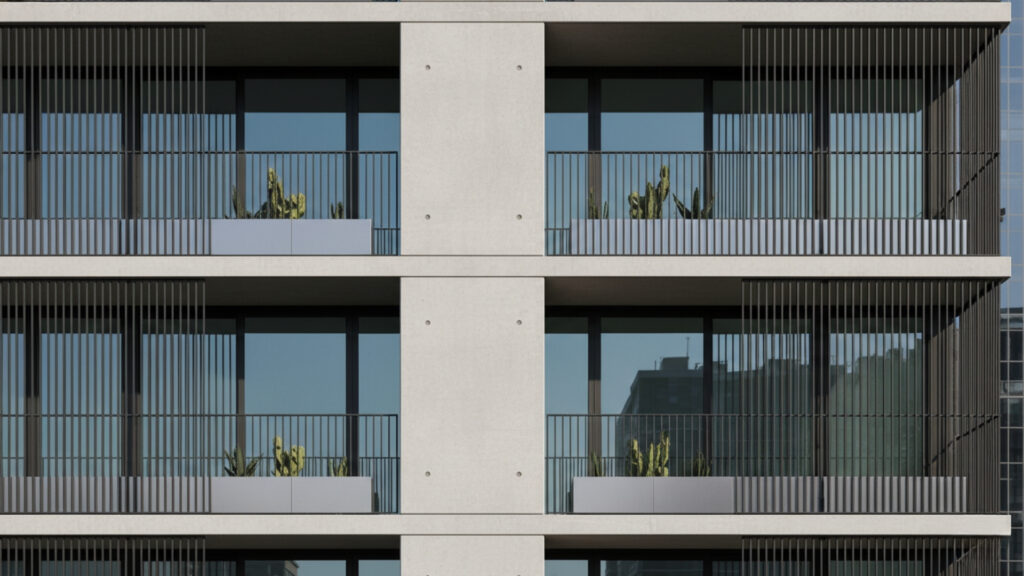 Simple Vertical Bar Grill Design for Clean and Modern Balcony Look