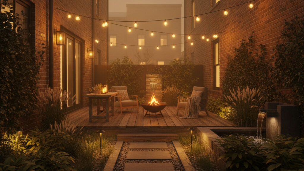 Small Backyard Lighting Layers for Perfect Evening Ambience Setup