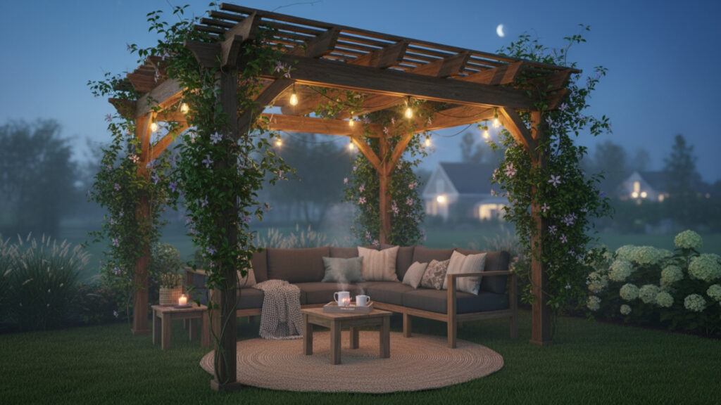 Small Backyard Pergola Decor for Structured and Stylish Outdoor Space