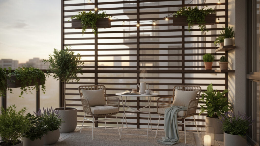 Small Balcony Privacy Screen Ideas for Private Outdoor Relaxation Space