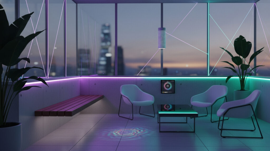 Small Balcony Smart Lighting Ideas for Modern Automated Outdoor Space