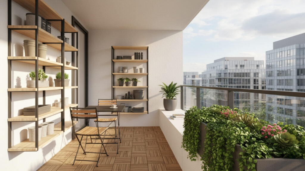 Small Balcony Storage Ideas for Organized and Clutter Free Space