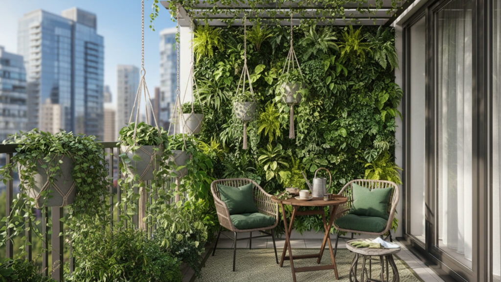 Small Balcony Vertical Garden Ideas for Space Saving Green Walls