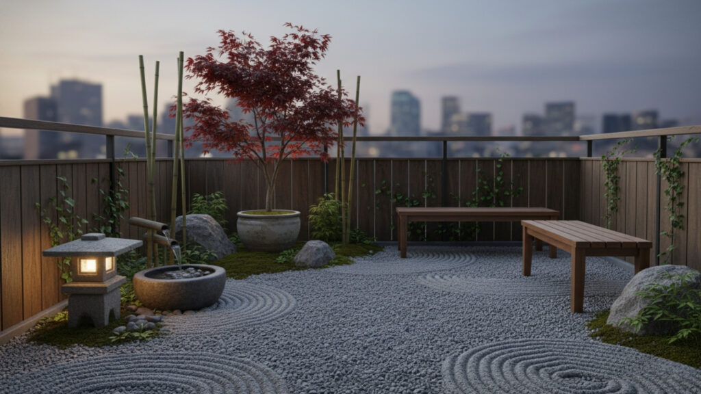 Small Balcony Zen Garden Ideas for Peaceful Relaxation Corner Design