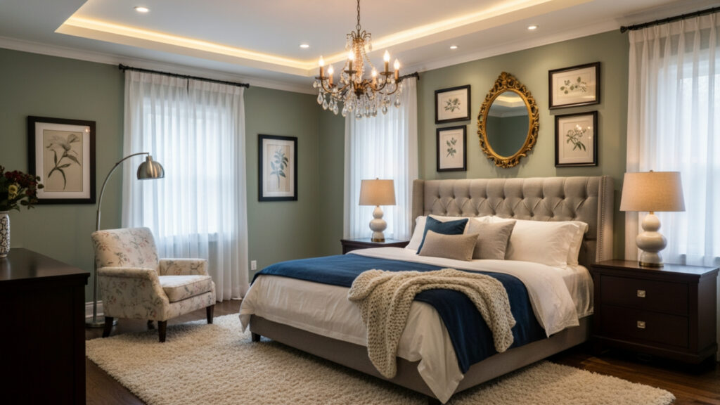 Soft Ambient Lighting for a Warm and Relaxing Bedroom Atmosphere