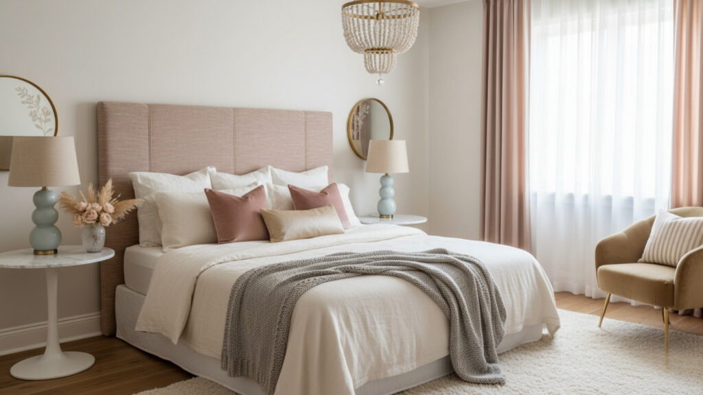 Soft Color Accents for a Feminine and Balanced Bedroom Style