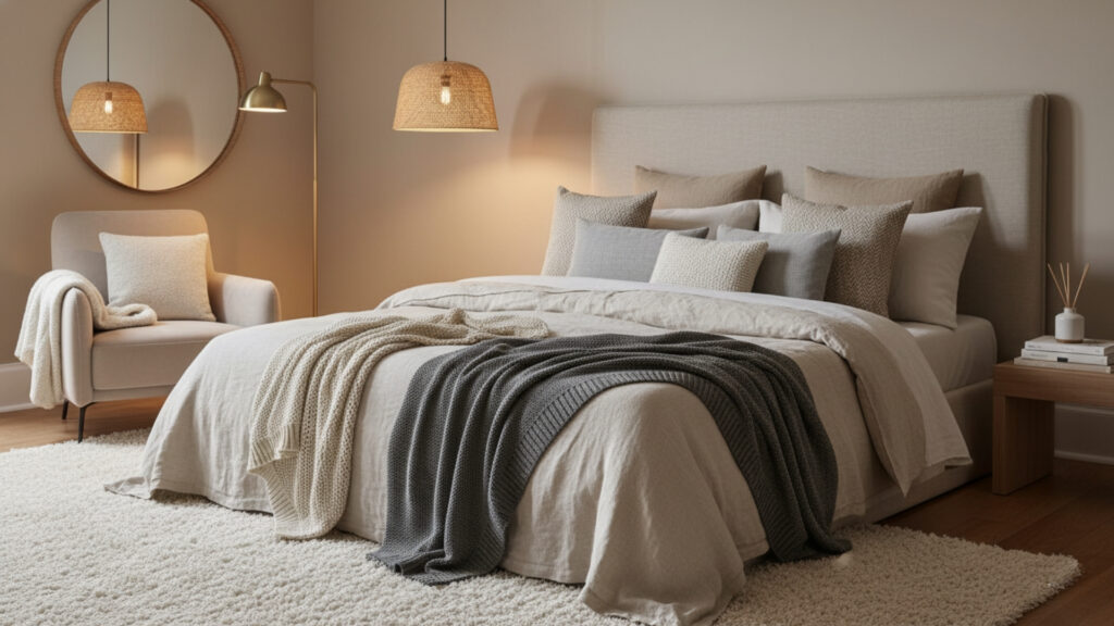 Soft Textures Combination for Ultimate Cozy Guest Bedroom Feel