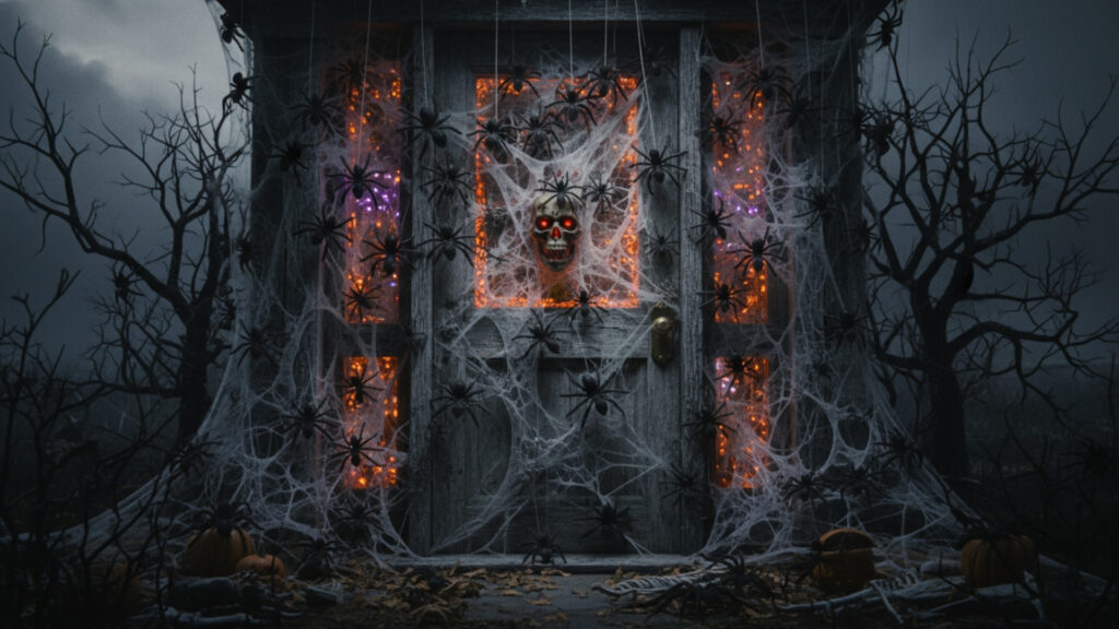 Spider Infestation Door Theme Ideas for Halloween
