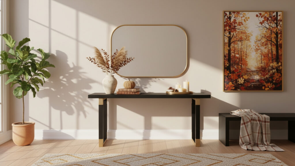 Statement Mirrors and Wall Art to Enhance Visual Depth