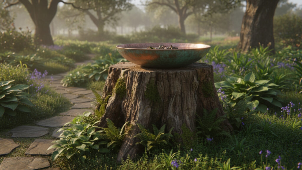 Stump Pedestals for Sculptures or Garden Art