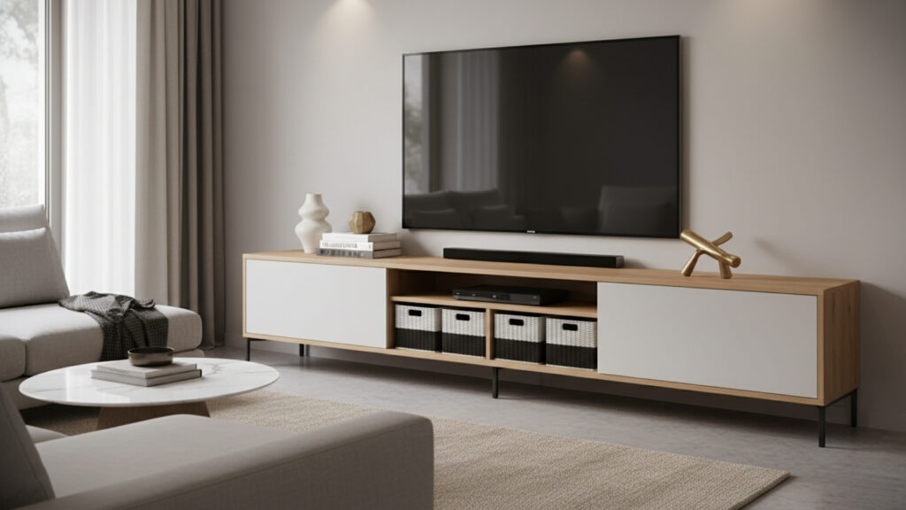 Stylish Storage Cabinets for a Tidy Entertainment Area