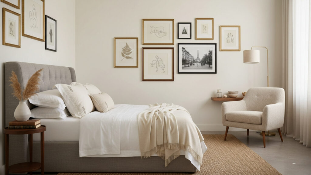 Stylish Wall Art Arrangement for a Personalized and Mature Look