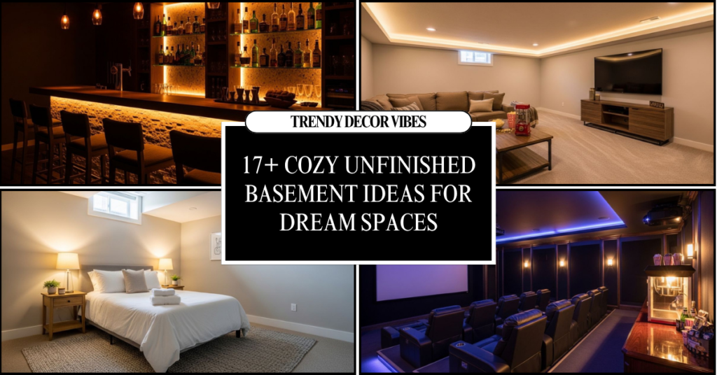 Unfinished Basement Ideas