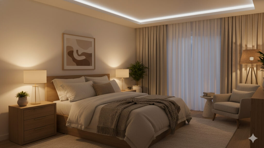 Warm Lighting Options for a Soft and Inviting Guest Room Glow