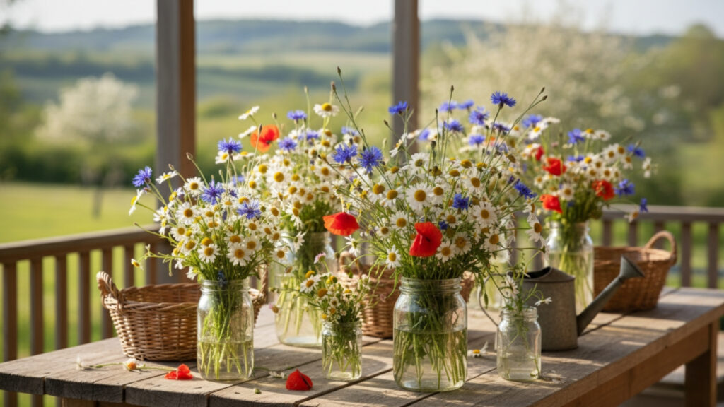Wildflower Arrangements for Natural and Relaxed Style