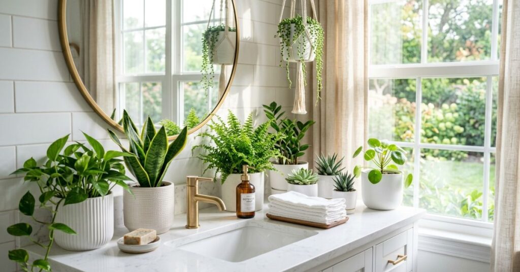 Add Fresh Greenery or Small Plants