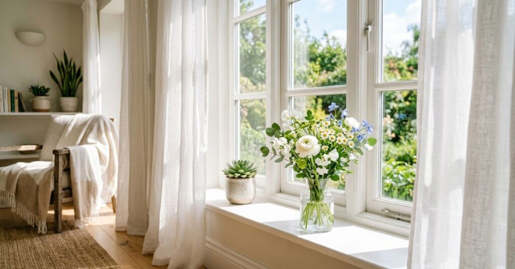 Bright and Airy Window Sill Styling