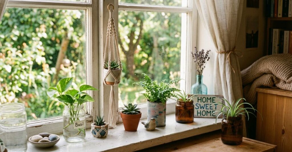 Budget-Friendly Window Sill Decor