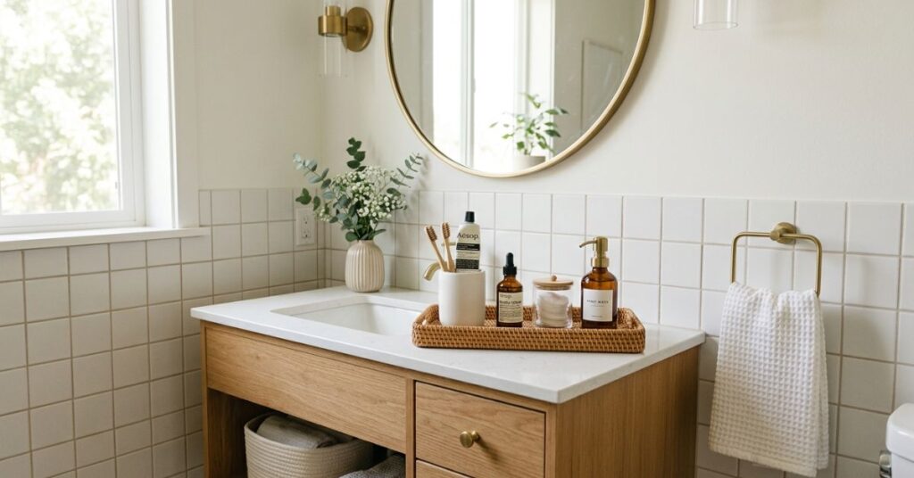 Compact Counter Decor for Small Spaces